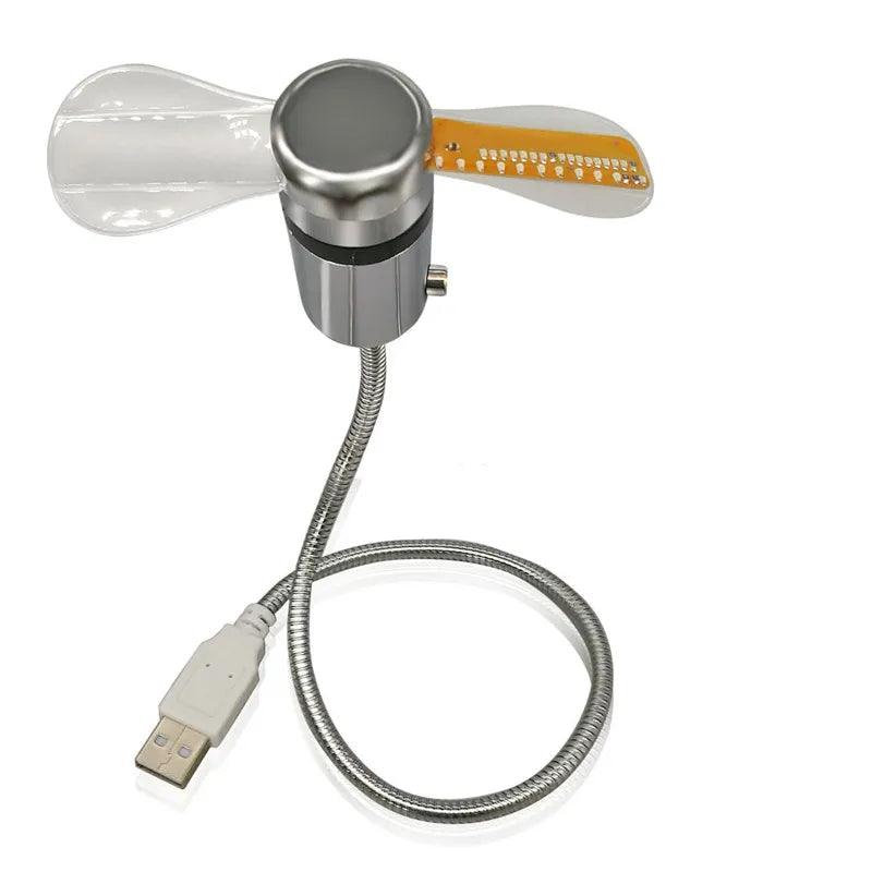 BreezeMaster USB: Ventilador e Relógio Inteligente - Ecoompanda